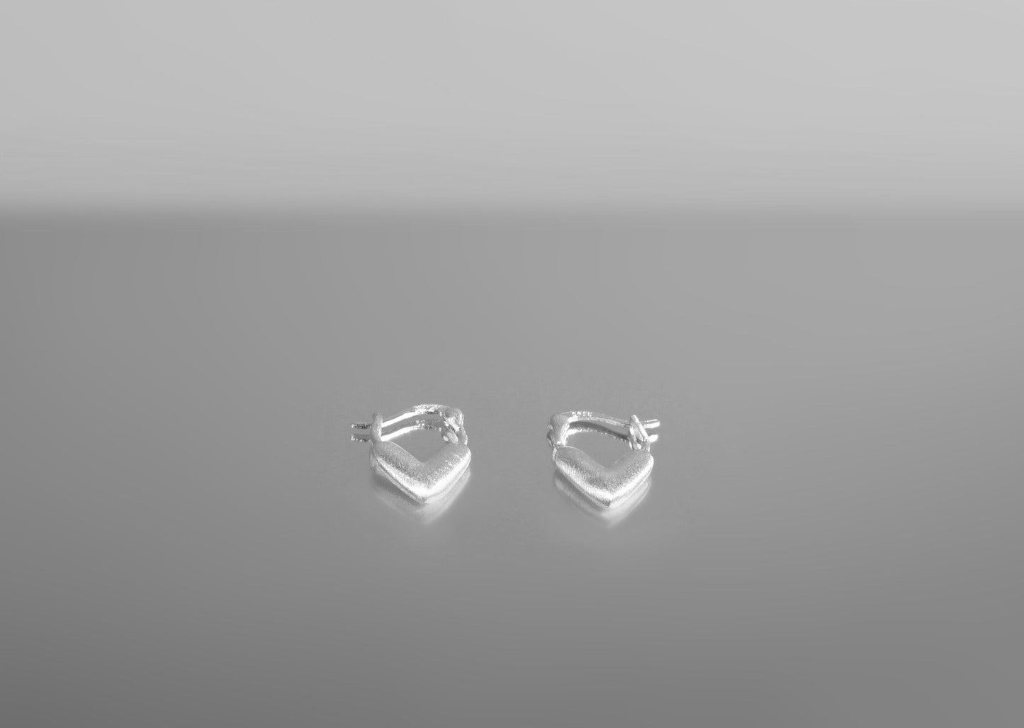 Gladys Textured Heart Earrings