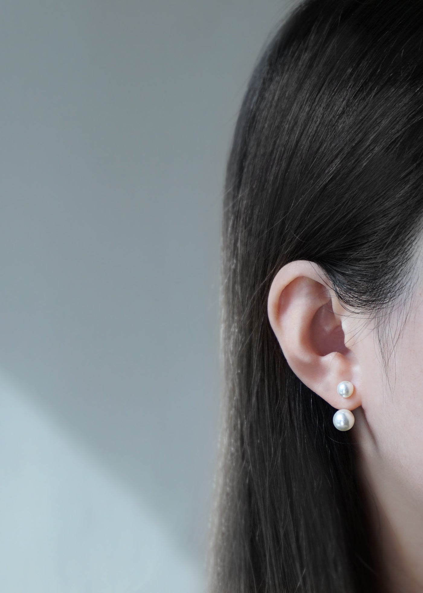 Joanna 2-Way Double Pearls Elegent Earrings