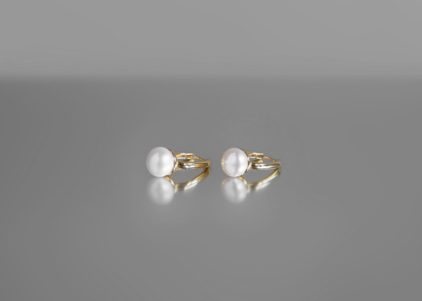 Jacqueline Pearl with Bold Hoop Earrings